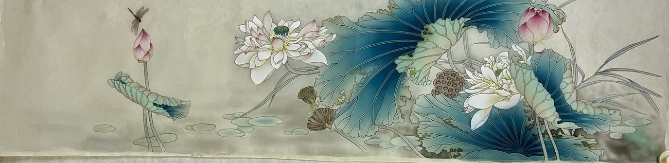 荷塘蜻蜓图